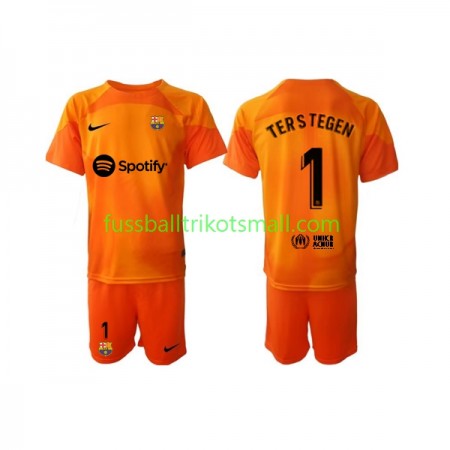 Fußballtrikots FC Barcelona Ter Stegen 1 Torwart Kinder 2022-2023 Kurzarm 3rd trikot kaufen